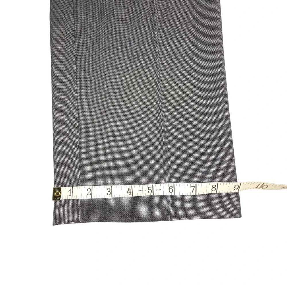 Perry Ellis Premium Wellington Mens Dress Pants 42x30 Charcoal Grey Tailored Fit